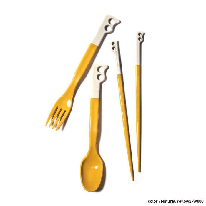 CHUMS Camper Cutlery Set Natural Yellow2 カトラリー カトラリーセット アウトドア 箸 CH62-1734