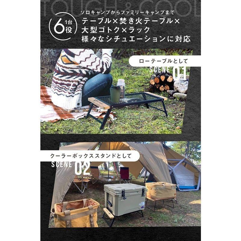 ChillCamping(チルキャンピング) ウッドロール テーブル キャンプ