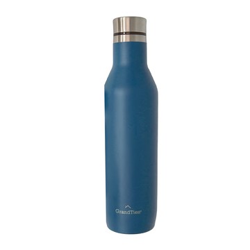 GrandTies Traveler系列 雙蓋不鏽鋼保溫瓶 620ml 21oz 保冷16小時 保溫12小時 保冰36小時 不含BPA  深鈷藍  1個