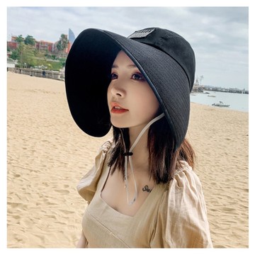梨花HaNA 夏日女神不怕曬大沿遮陽帽．防紫外線遮臉帽