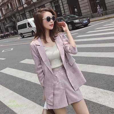 レディース2点セットジャケット ショートパンツチェックセットアップ長袖おしゃれオフィスお呼ばれグレーピンクsmlxlサイズ 通販 Lineポイント最大get Lineショッピング