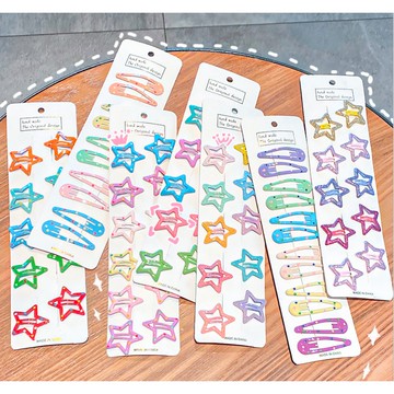 小盟奇商行💖10個/入 BB夾髮夾💖烤漆髮夾 糖果色兒童髮夾兒童髮飾邊夾瀏海夾一字夾金屬髮夾 綁頭髮髮圈髮帶髮箍，BB夾