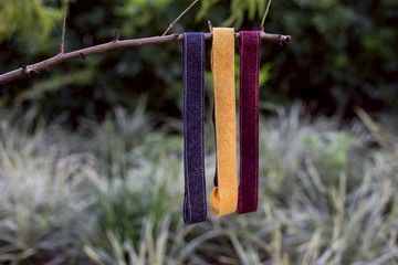 Classic / 素色 毛呢 / 織帶 髮帶 髮箍