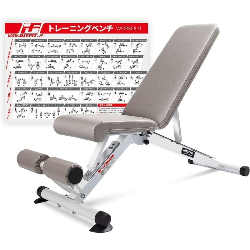 RITFIT トレーニングベンチ インクラインベンチ 可変式フラットベンチ