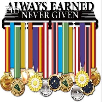 馬拉松獎牌展示架掛創意墻面免打孔運動keep體育獎牌收納架鐵藝架