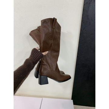 「INS」STUDIO|腿精即視感！軟軟糯糯的高跟長筒瘦瘦靴