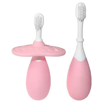 MARCUS&MARCUS 3階段手握訓練學習牙刷組 18個月以上適用 食品級矽膠 不含塑化劑不含雙酚A  1組