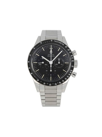 OMEGA - 2021 pre-owned Speedmaster 40mm - men - Steel - One Size - Black