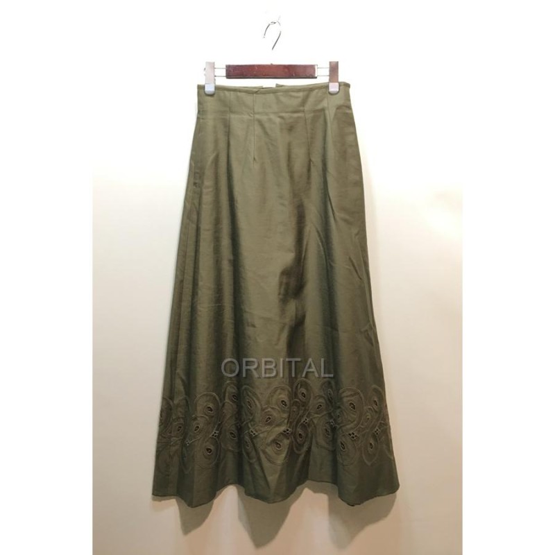 経堂)UNION LAUNCH ユニオンランチ カットワークロングスカート バック  