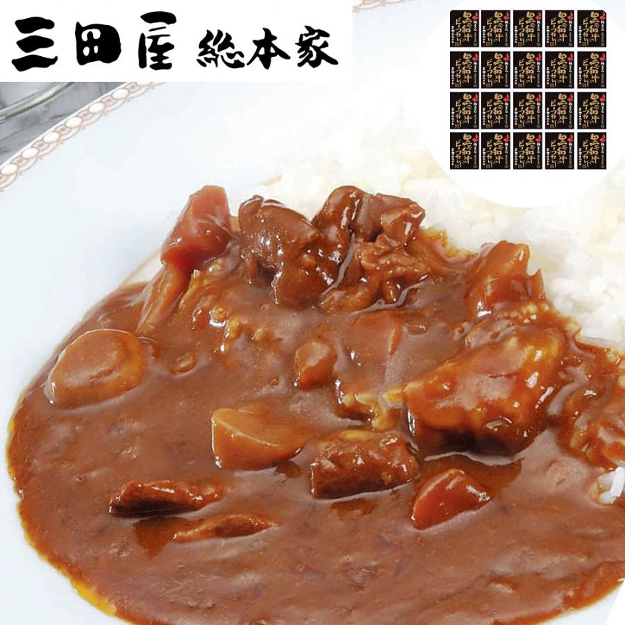 三田屋総本家 味極まる黒毛和牛のビーフカレーＤＸ (20食)   カレー、レトルトカレー