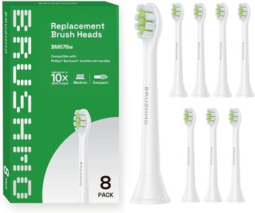 【日本代購-現貨】BRAMO 替換刷頭 Philips Sonicare 適用於替換刷頭 鑽石清潔 迷你 8支