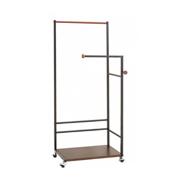 【H&R安室家】日系時尚雙桿衣架 LS117黑色