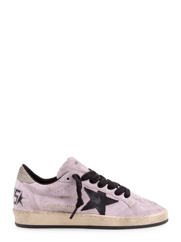 Ballstar low-top suede sneakers with used effect - GOLDEN GOOSE DELUXE BRAND - gender_Man