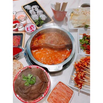 大容量加高加深串串鍋火鍋盆不銹鋼鴛鴦鍋串串火鍋店商用電磁爐