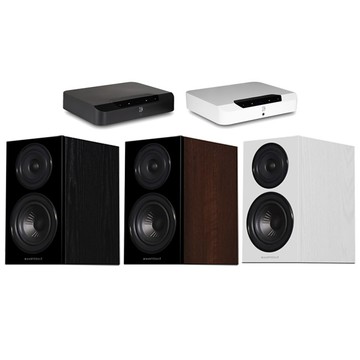 BLUESOUND POWERNODE EDGE 串流綜合擴大機+Wharfedale Diamond 12.2 書架喇叭(一對)