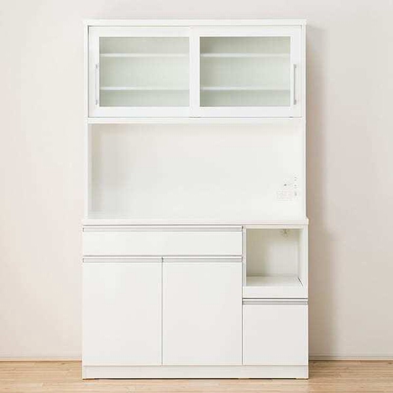 ニトリキッチンボードレジューム120-2AG-S WH/120-2QH-R WH ニトリ