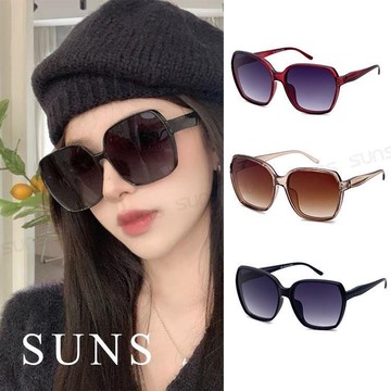 【SUNS】時尚ins時尚大框百搭質感墨鏡/太陽眼鏡 抗UV(3001)