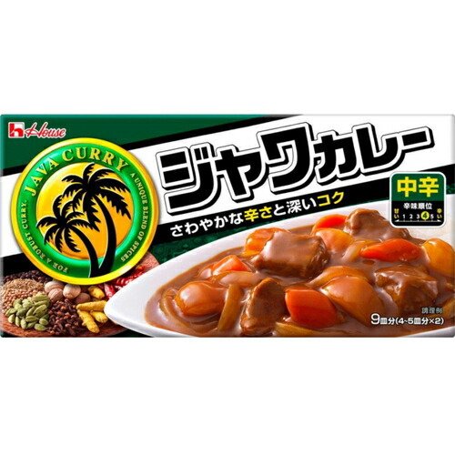 ハウス食品 ジャワカレー中辛１８５ｇ×30個