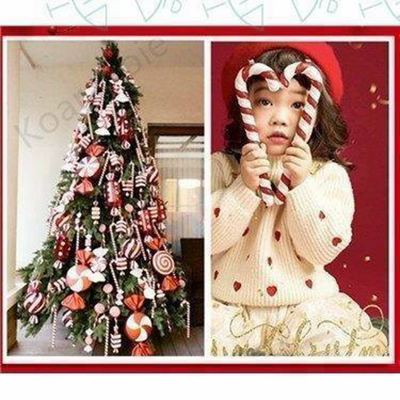 ☆クリスマス ツリートップ オーナメントセット キャンディケーン M