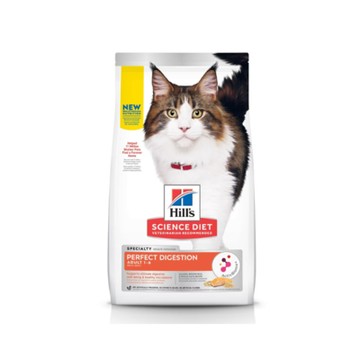 Hill′s希爾思-成貓完美消化鮭魚、糙米與全燕麥特調食譜 1.58kg(3.5lb) (606869)(買第二件送UCAT貓飼料400g) 台灣公司貨