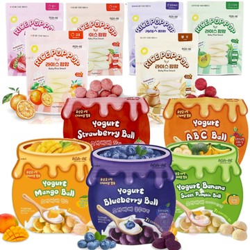 韓國 AGA-AE 益生菌寶寶優格球 益生菌米餅 米棒 長米棒 好棒棒 優格豆豆餅 嬰兒餅乾 寶寶優酪球 副食品