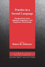 Practice in a Second Language (1版) Dekeyser  Cambridge