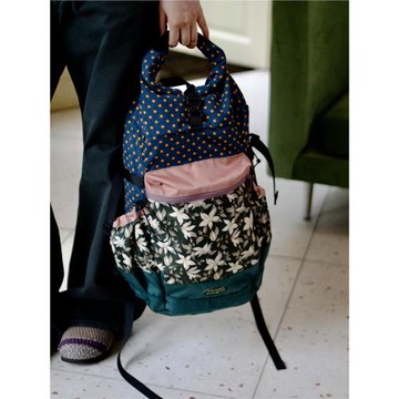 housedesign原創2025秋新拼色大容量雙肩包小眾輕便學生電腦背包