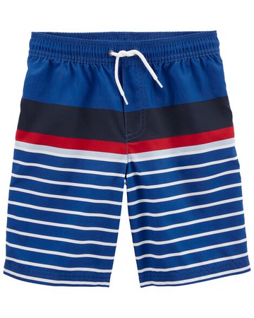Kid Striped Swim Trunks