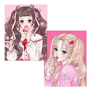 Yui & Rina 明信片 (兩款設計)