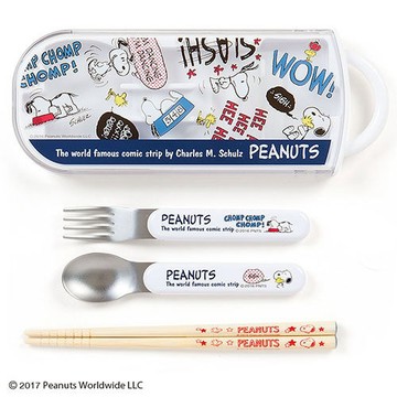 【震撼精品百貨】史奴比Peanuts Snoopy ~SNOOPY趣味對話系列抽屜式餐具組