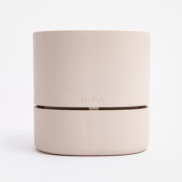 REAL天然纖維盆器3吋加厚版 淺米