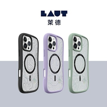 LAUT 萊德 iPhone 16 Pro 磁吸耐衝擊保護殼-地圖款