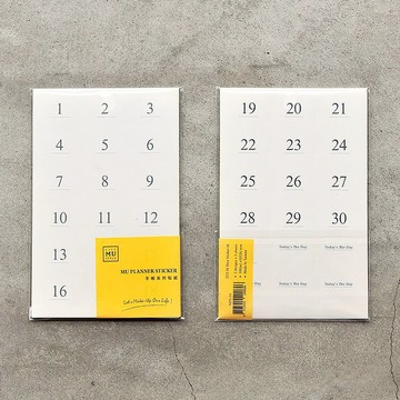 【日付貼紙】無時效 自由DIY | 轉印貼DIY個人日付 大小數字款