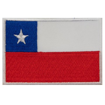 智利 Flag Patch布藝燙貼 刺繡徽章 貼布繡 刺繡貼紙 背膠徽章 熱燙貼布