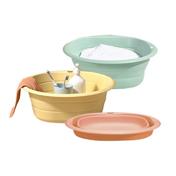 日本SP SAUCE攜帶式2.5公升折疊臉盆(小型)2入特惠組