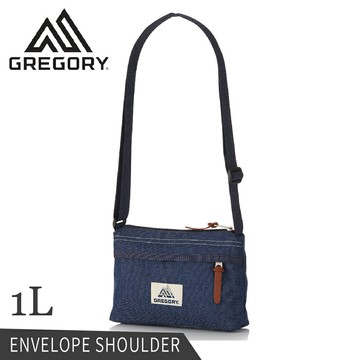 【GREGORY 美國 1L ENVELOPE SHOULDER斜背包《天絲丹寧》】125406/側背包/腰包/休閒包