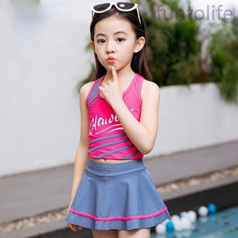 キッズ水着女の子セパレート子供ジュニアみずぎ女児用温泉スクール水着スイムウェア子供水着女の子水着100 160cmレッドブルー 通販 Lineポイント最大0 5 Get Lineショッピング