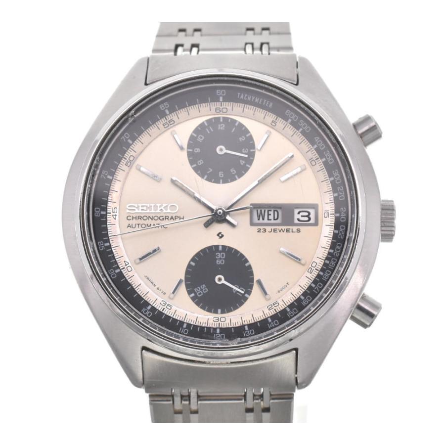 SEIKO】セイコー ベビーパンダ クロノグラフ 6138-8000 自動巻き  