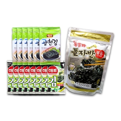 韓国 海苔 ジャバンふりかけ1袋＋弁当用48枚＋ミニ調味のり64枚 お試し