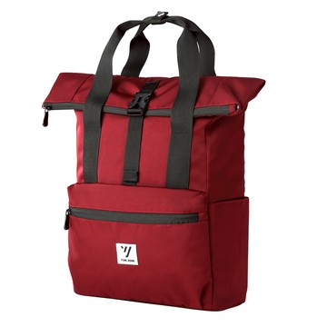 【YUNJOIN】TWILL-時尚多功能輕量後背包-酒紅色 電腦包 背包 旅行包 書包 上班族 通勤 開學