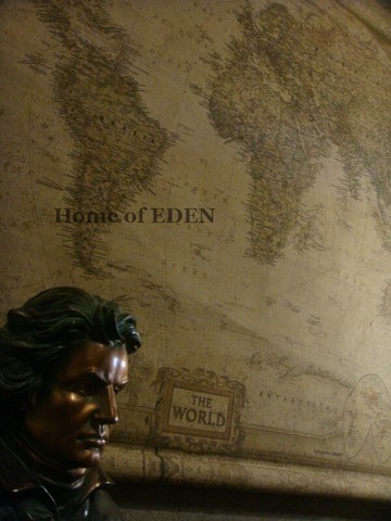 【Vintage】復古法式鄉村做舊鐵藝麻布掛畫{世界地圖}裝飾畫壁飾A1入