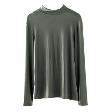 2031# 無爭自由 中領 羊絨蛋白內搭 90%聚酯纖維 10%彈性纖維  均碼(S~XXL可穿)  松綠色