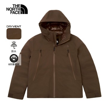 女款棕色DWR防潑水羽絨外套｜8FJY1OI