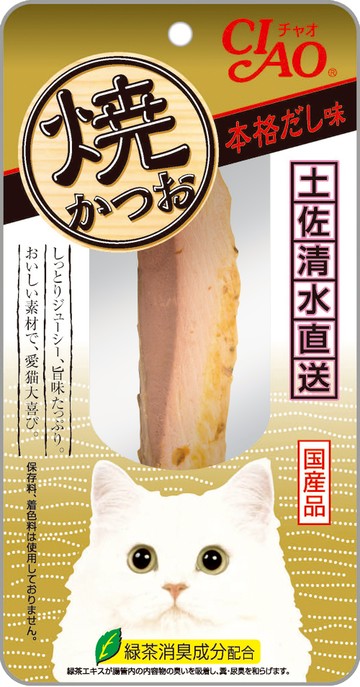 稻葉CIAO 烤鰹魚正宗高湯口味 1瓶