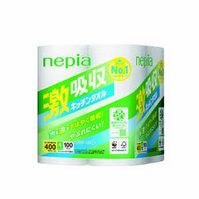 ネピア nepia nepia(ネピア) 激吸収キッチンタオル 4ロール 100カット