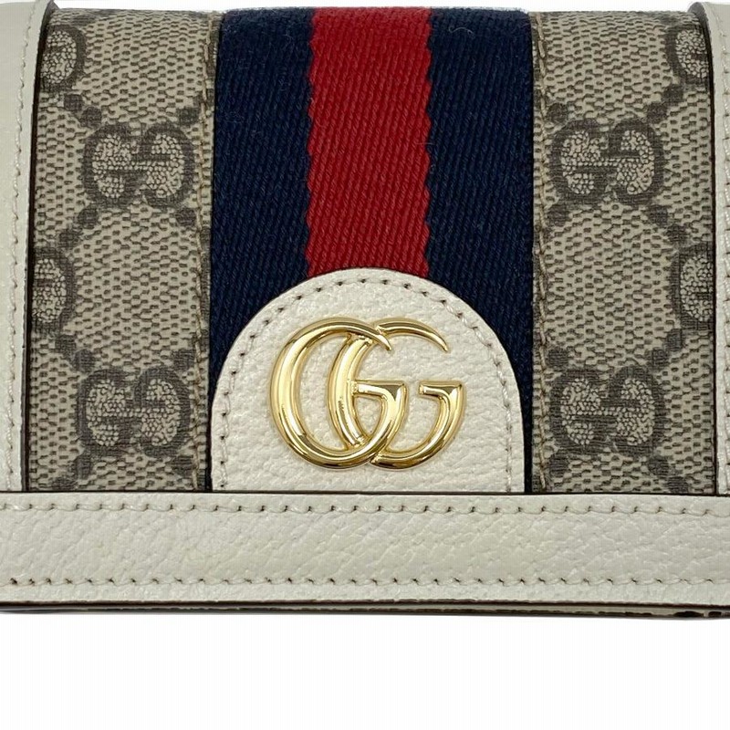 グッチ GUCCI 財布 二つ折り オフィディア カードケース ウォレット GG 