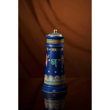 五行藥師佛經輪電動轉經輪 28*11*9公分 (健康長壽)風水用品密宗法器(都經上師見證如法製作)台灣合法代理商