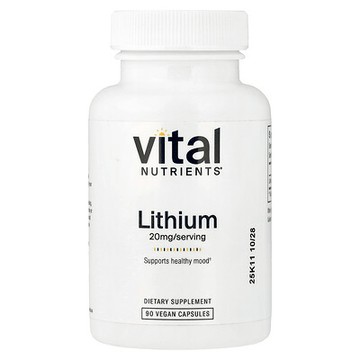 Vital Nutrients, 鋰，20 毫克，90 粒全素膠囊
