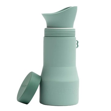 【海夫健康生活館】泓天國際 英國 Whizzer 隨行小便壺 鼠尾草綠 500ml (含掛繩)