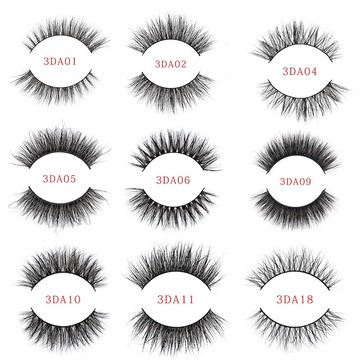 【暢銷熱購款🇹🇼】 3DA系列 歐美時尚 高級水貂毛 不規則寧亂 假睫毛